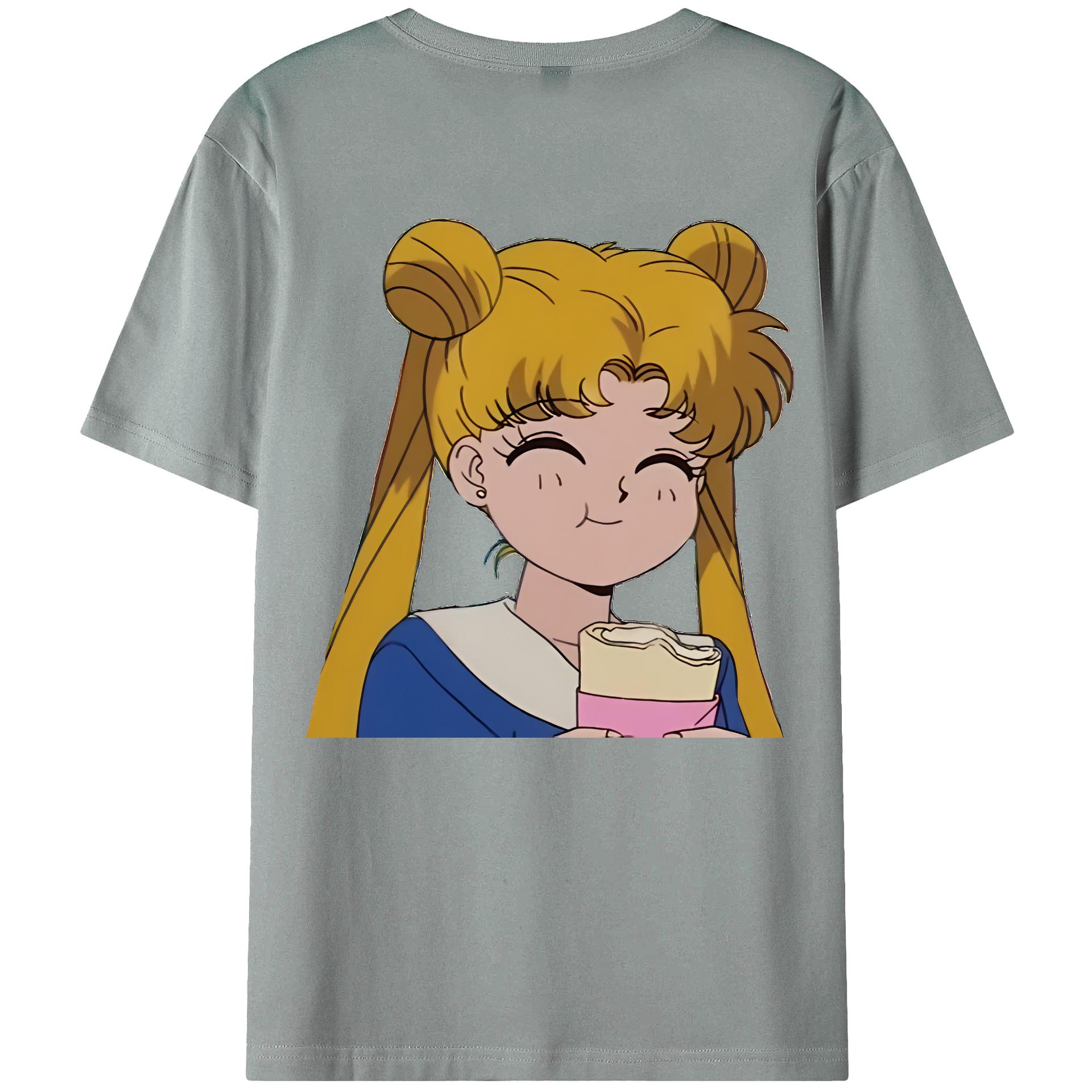 （画像用） 美少女戦士セーラームーン 愛野 美奈子 あいの みなこ Sailor Moon Aino Minako 綿100％ メンズ半袖Tシャツ（バックプリント） 通気性